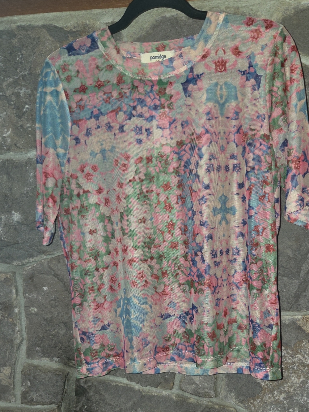 Porridge Pastel Floral Short Sleeve Tee - Multicolor